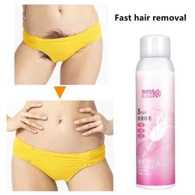 Hair Removal Mousse Spray 150ml Men Women Gentle Non-irritating Quick Hair Removal Underarm Private Parts Thigh Arm Hair Removal Cream Whole Body Hair Removal Chest Hair Removal