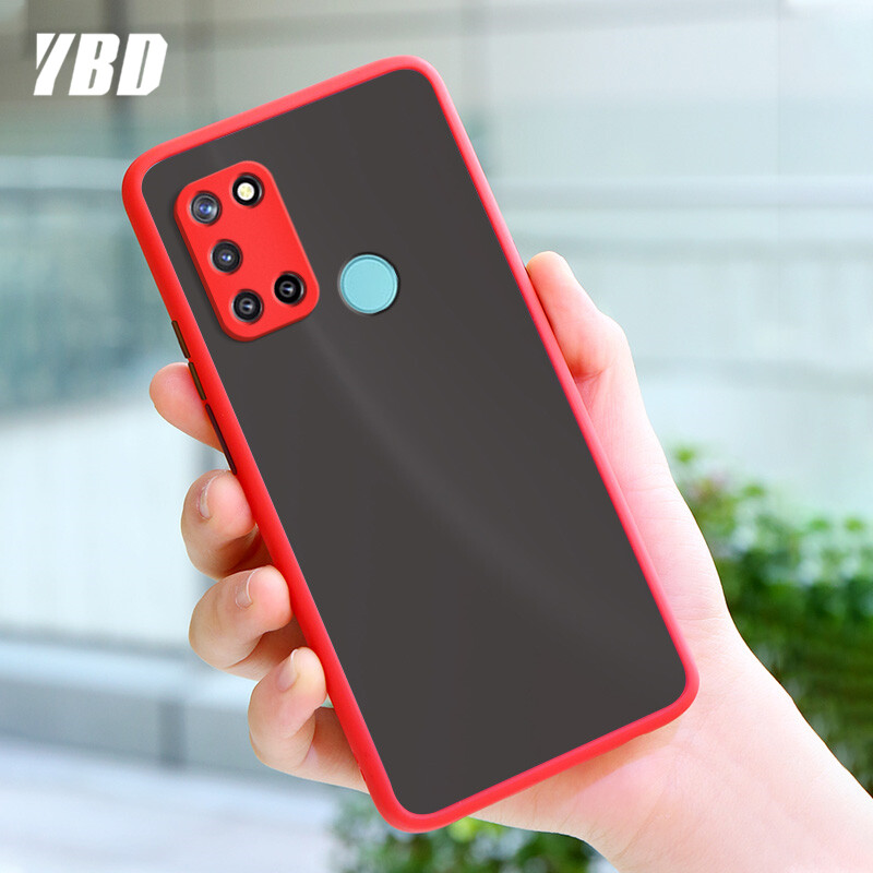 YBD Precision camera protection case For Oppo Realme 7i C17 Casing multiple colour Matte Hard PC Back Cover Shockproof Phone Case