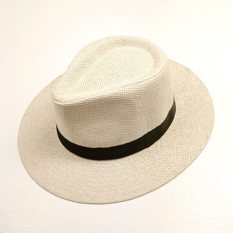 Large Size Panama Hats Lady Beach Wide Brim Straw Hat Man Summer Sun