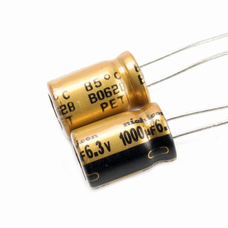 1pcs,nichicon 6.3v 1000uf 85°c 8x12mm gold fw for audio electrolytic capacitors