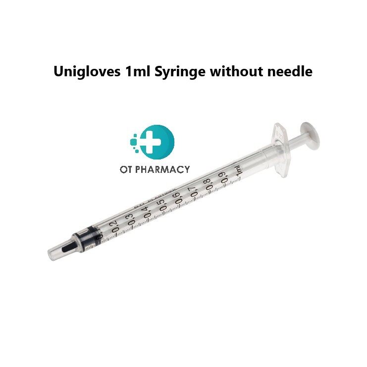 Unigloves Disposable Syringe LUER SLIP 1ml 1's/100's Lazada