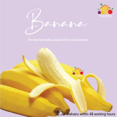 [PBS Pasar Borong Selayang] Fresh Banana / Organic Banana / Buah Pisang (Ready Stock)