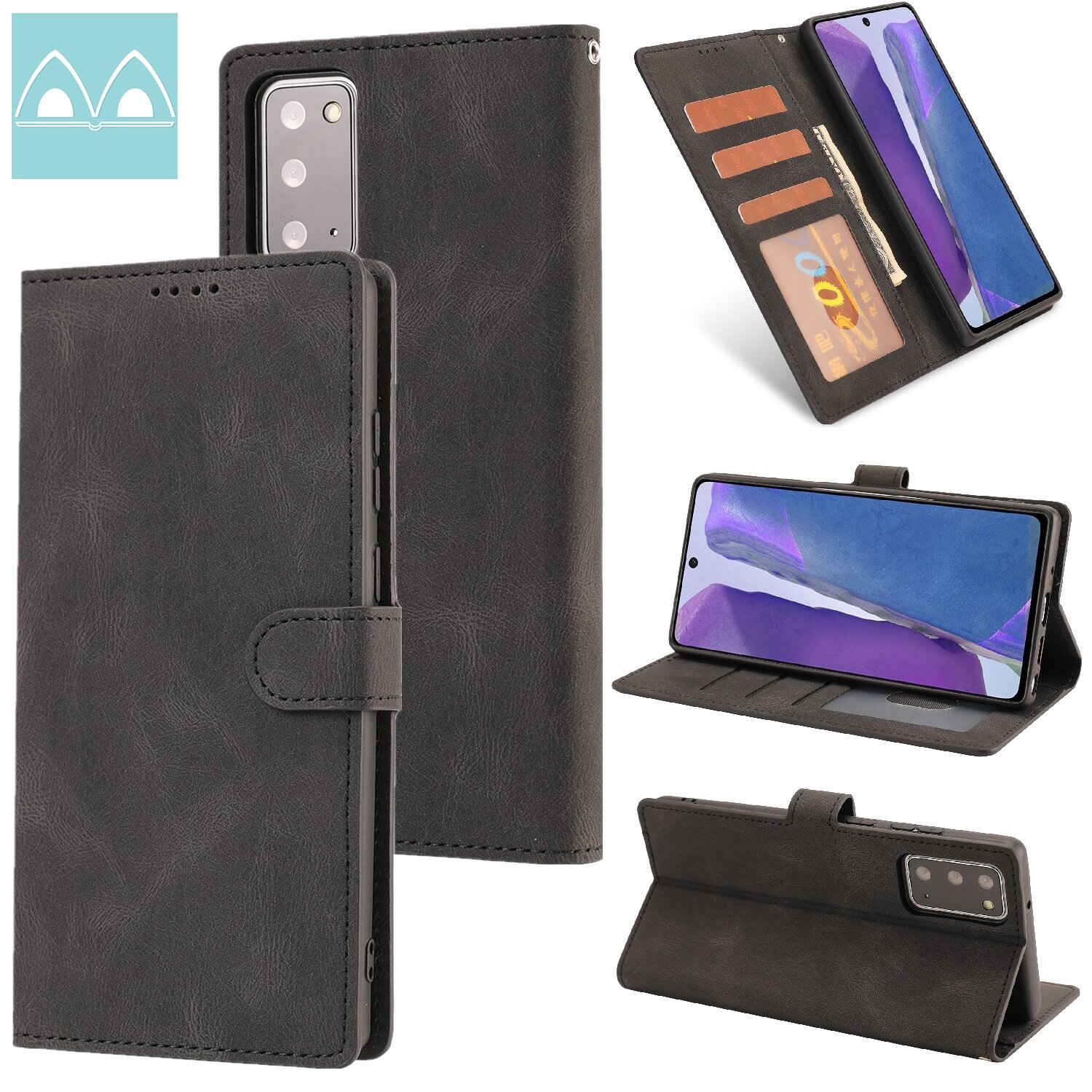 Case For Samsung S7/S7 Edge/S8/S8+/S9/S9+/S10/S10+/S10E/S10 Lite/S20/S20+/S20 Ultra/S20 FE/Note 8 9 10 10+10 Lite 20 20 Ultra Flip Wallet Cover with Magnetic Stand Card Slots Casing