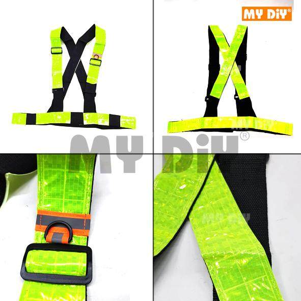 MY DIY - Heavy Duty Safety Vest Belt Type With 5cm High Quality Reflective Stripe / High Visibility Running, Walking Jogging, Cycling, Biking, Outdoor Reflective Safety Belt 10pcs