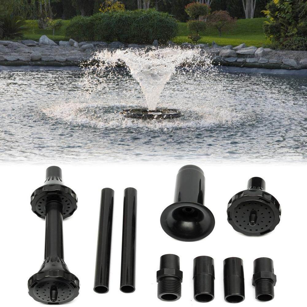【High Quality+In stock】9PCS/Set Fountain Pump Nozzle Kit Garden Pool Pond Outdoor Fountain Waterfall Multi-function Plastic Nozzles Spray Head Garden
