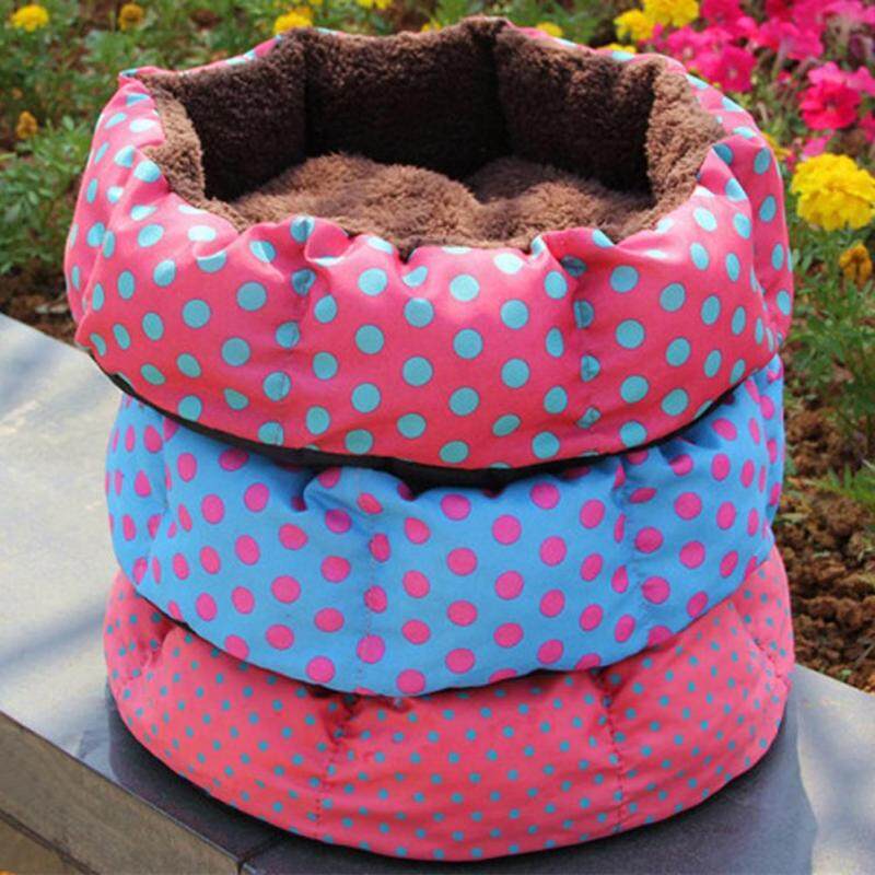 Huanhuang®Mùa Đông Chó Puppy Nhà Cho Mèo Mềm Dày Lông Cừu Ấm Áp Giường Con Chó Con Giỏ Thú Cưng Thảm Tổ Chim Màu Ngẫu Nhiên S