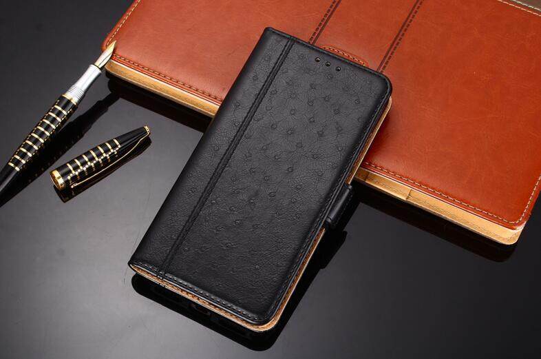 K'try Sarung Selular untuk OPPO A73 Mulia Burung Unta Pola Flip Telepon Seluler Kasus Kartu Penutup Paket 3 In 1 (TPU + PU + Kulit) case Kulit