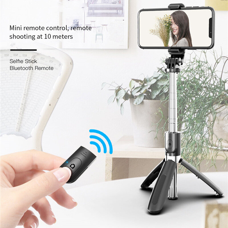 Zeallion Bluetooth Không Dây Phổ Thông Điều Khiển Từ Xa Giá Đỡ Ba Chân Gậy Selfie Chân Máy Ảnh Có Thể Gập Lại Monopods 360 ° Có Thể Điều Chỉnh Ảnh Tự Sướng Đứng Chủ Đối Với Điện Thoại IOS Android Giá Đỡ Ba Chân Máy Để Bàn Chủ