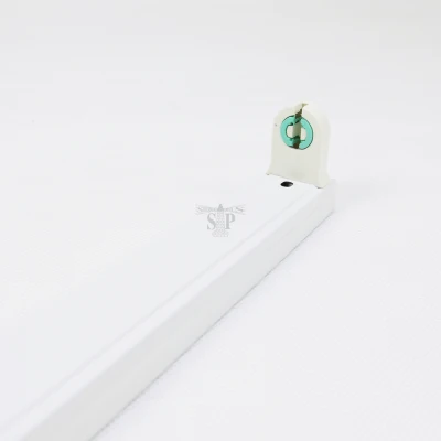 BTGLUX 4ft LED Single Circuit Casing For 4ft T8 LED Double Input Tube (White)