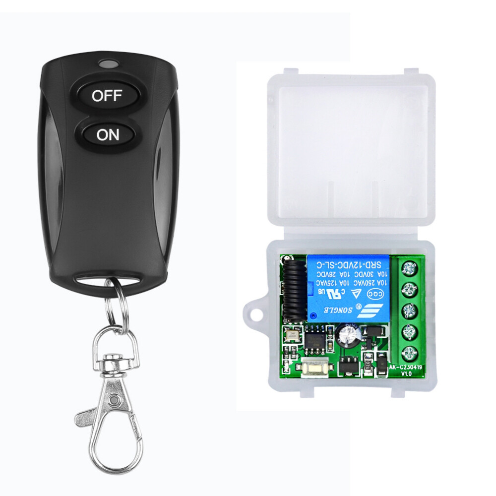 433Mhz Car Remote Control Switch DC 12V 1CH Relay Receiver Module RF Transmitter Remote Control