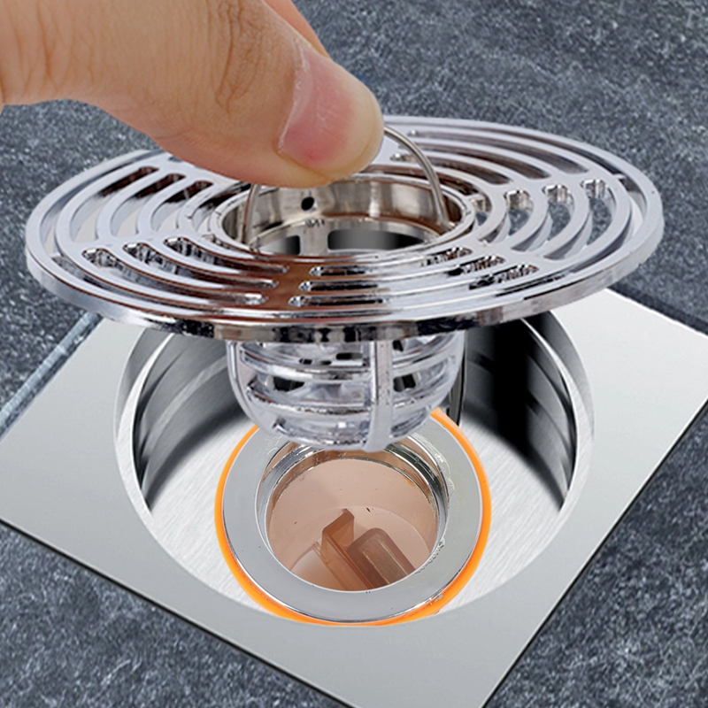 Bathroom Floor Drain Core Removable One-way Drain Valve Universal Sewer Anti-odor Filter Plug