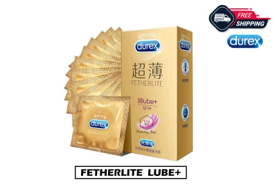 Durex Fetherlite Gold Extra Lubricant Condom For Men 12pcs Kondom Lelaki