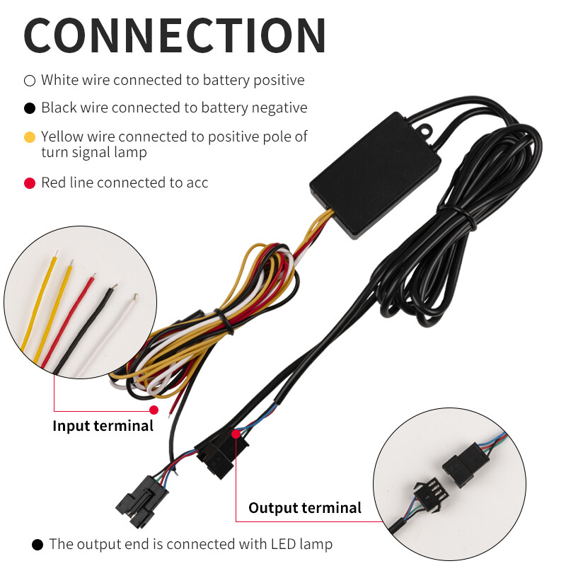 2 cái xe Đèn chạy ban ngày đèn pha dải tuần tự dòng chảy tín hiệu báo rẽ đèn DRL switchback hiệp sĩ Rider mũi tên dải đèn LED