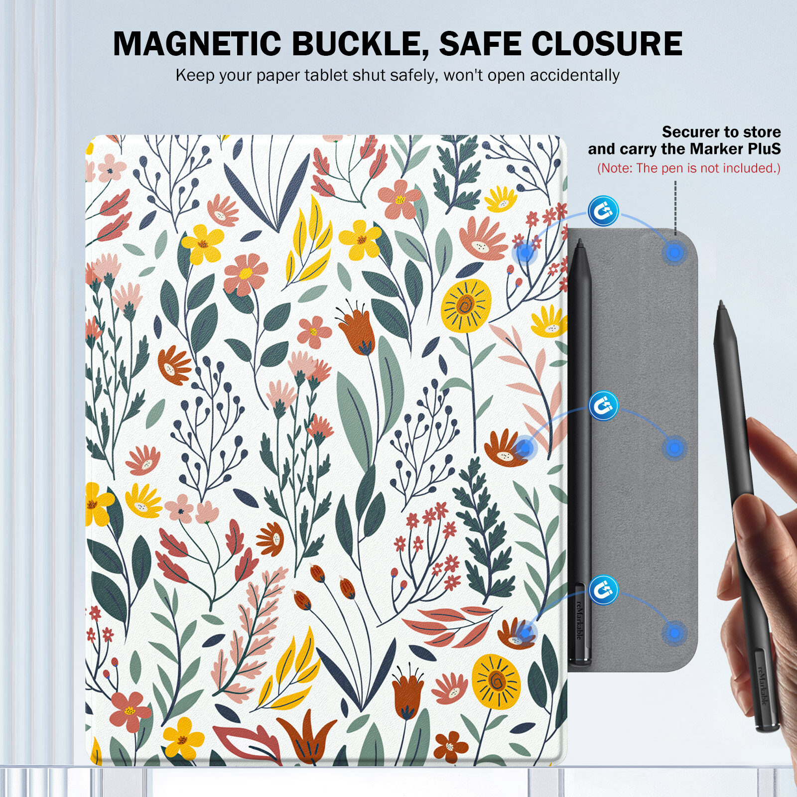For Remarkable 2 2020 10.3" Tablet, Folio Smart Case Slim Anti-Scratch Cover with Pen Protective Shell