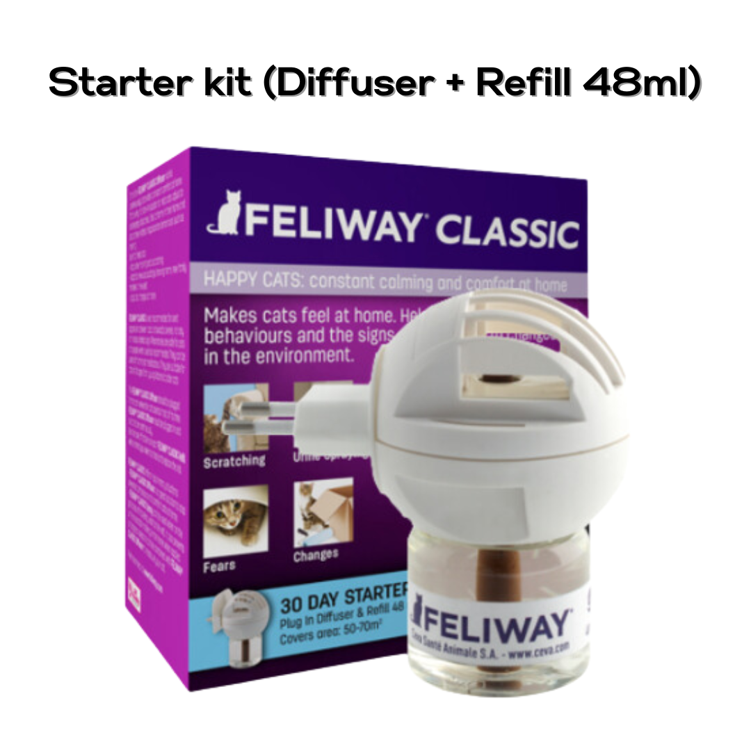 [Feliway] cổ điển mèo làm dịu khuếch tán (khuếch tán + Nạp 48ml/nạp/phun 60ml)