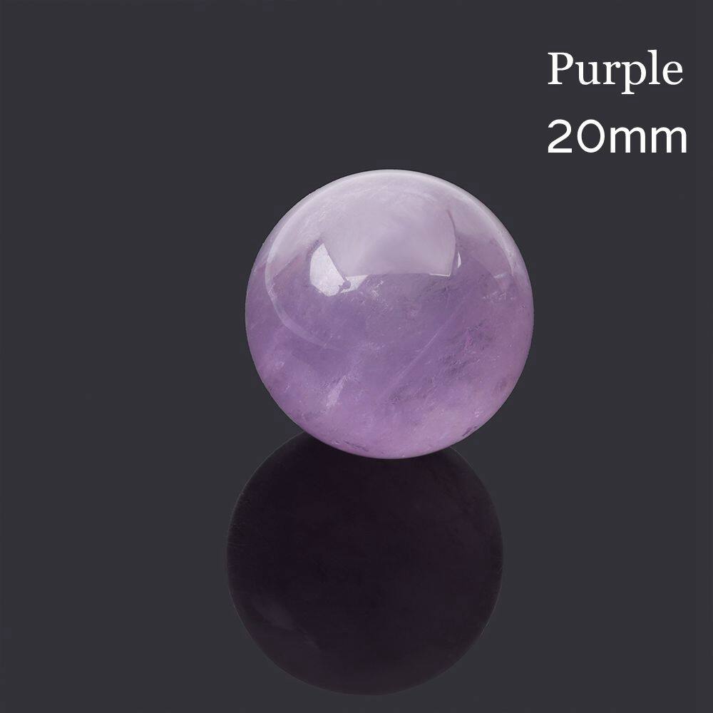 1* Collectibles Clear/Pink/Purple Natural Sphere Glass Quartz Stone Healing Gemstone Crystal Ball