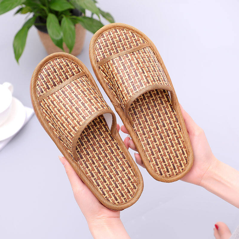 straw flip flops