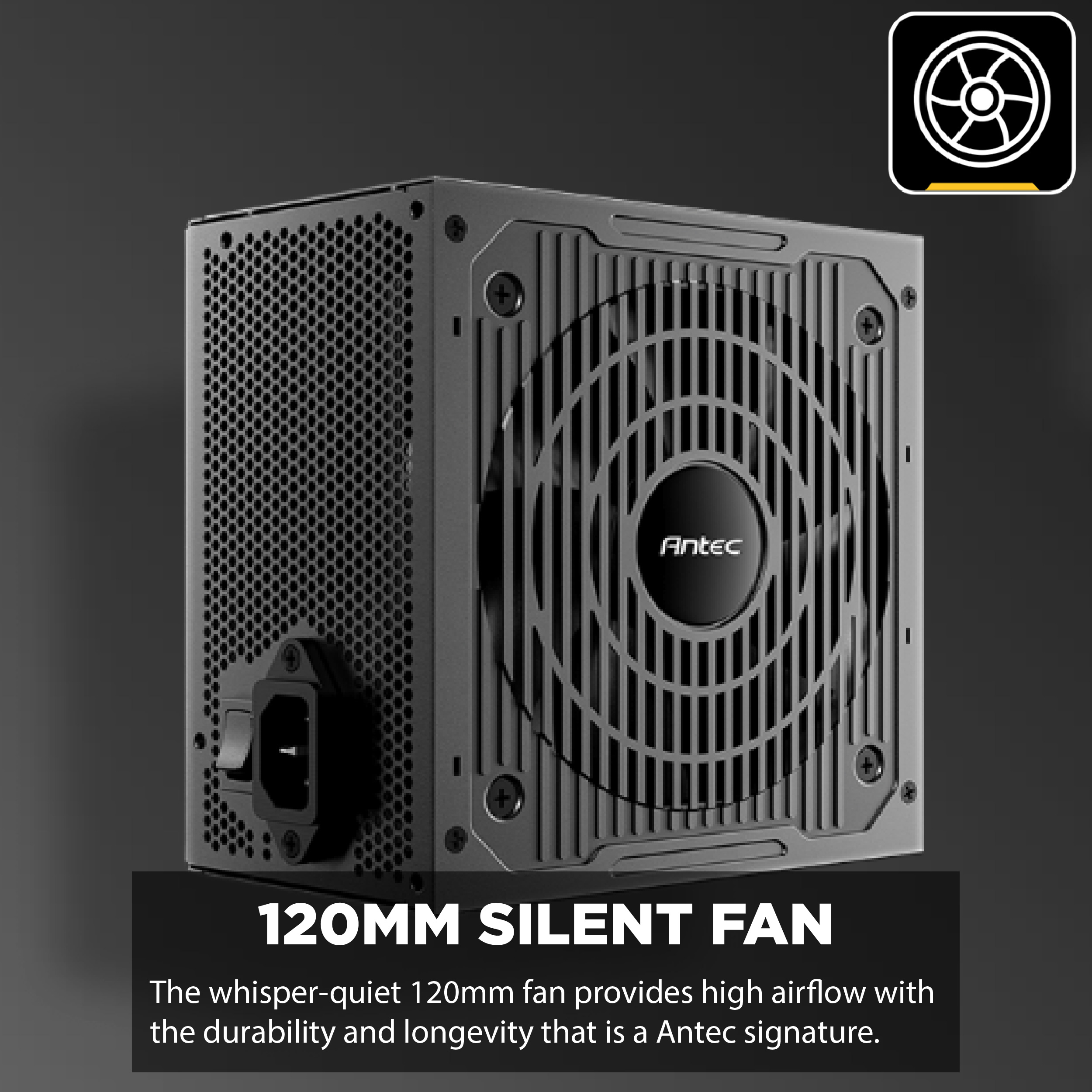 Antec Cuprum Strike CSK550 Power Supply - 550W, 80 Plus Bronze, ATX For PC Builds
