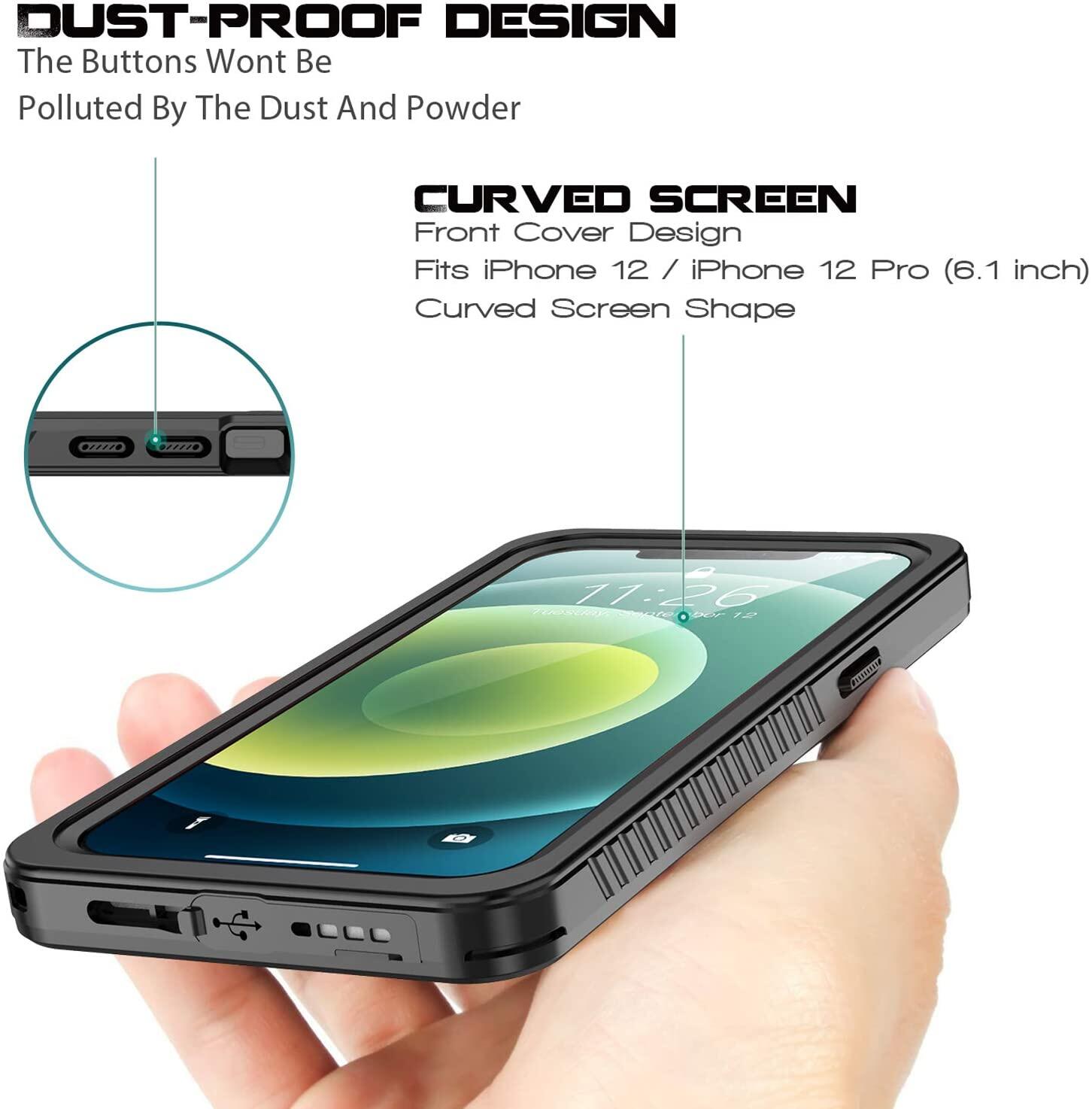 Waterproof Case for iPhone 16 Pro Max, Full Body with Built-in Screen Protector Rugged Dustproof Shokcproof Clear Case for iPhone 15 Pro Max/14 Pro Max/13 Pro Max/12 Pro Max/11 Pro Max