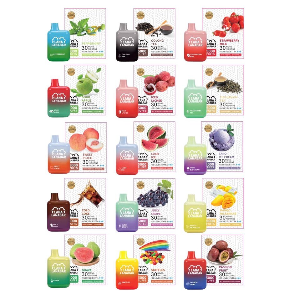 LANA BAR 5000 PUFFS | LANA 5000口 一次性 | READY STOCK | Lazada