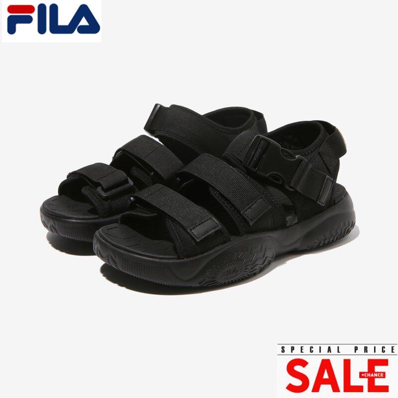 fila black dell sandal