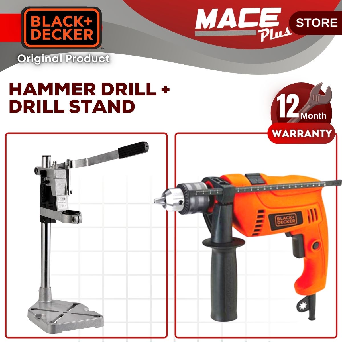BLACK \u0026 DECKER HD555KOPR Hammer Drill 