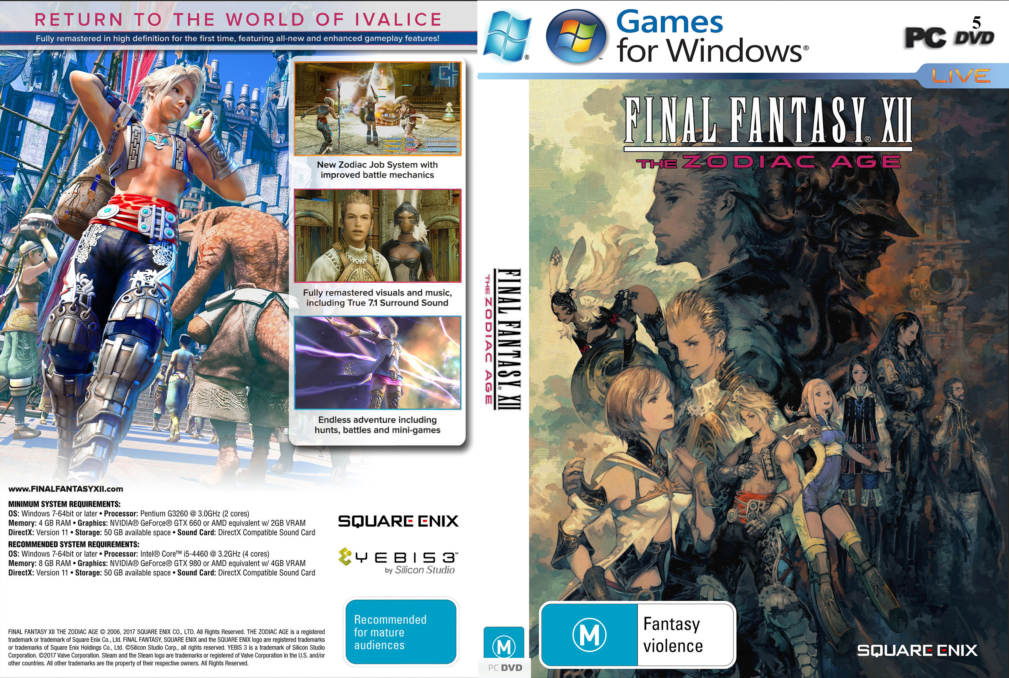 FINAL FANTASY XII THE ZODIAC AGE PC GAME Offline [DVD INSTALLATION] | Lazada