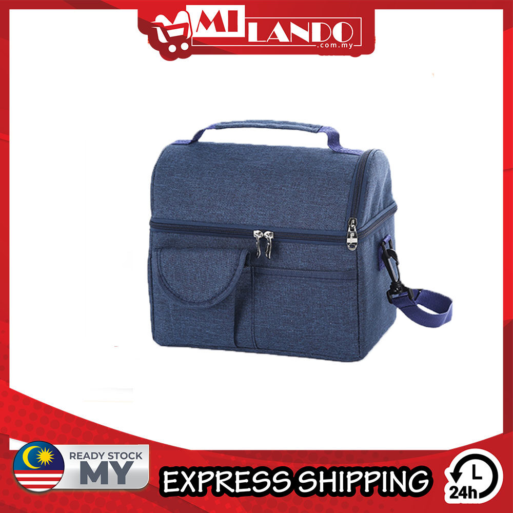 MILANDO Travel Lunch Bag Large Insulated Lunch Bag Picnic Bag Diaper