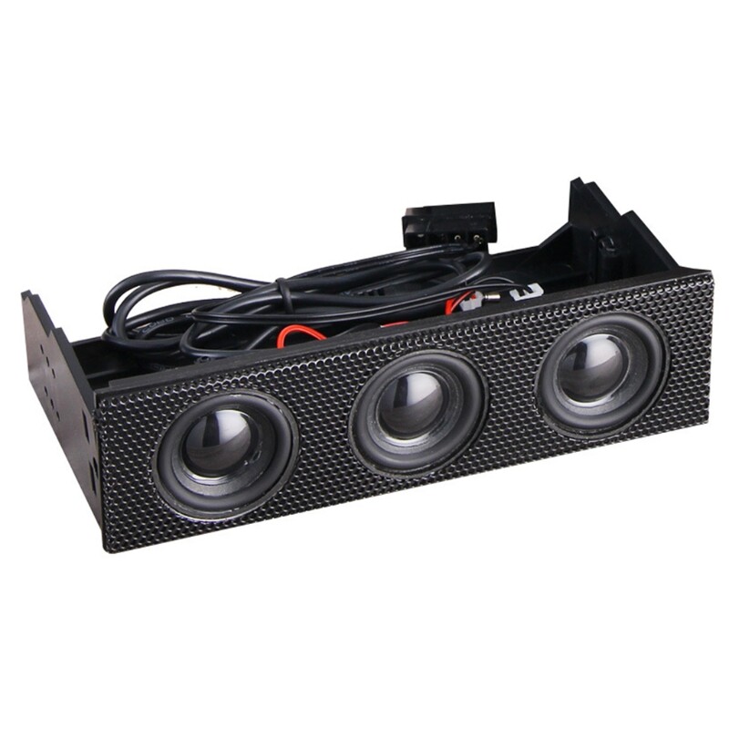 Stereo Surround Speaker PC Front Panel Computer Case Connection Built In Mini Mic Music Loudspeakers Channel Accessories