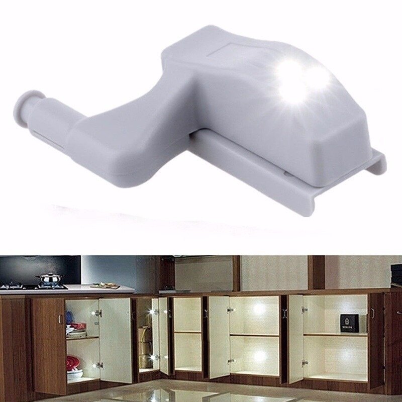 【Lightingeverthing】 1/8 Cái/bộ Tủ Bản Lề LED Cảm Biến Ánh Sáng, Cho Tủ Quần Áo Tủ Cửa Nhà Bếp Tủ Quần Áo