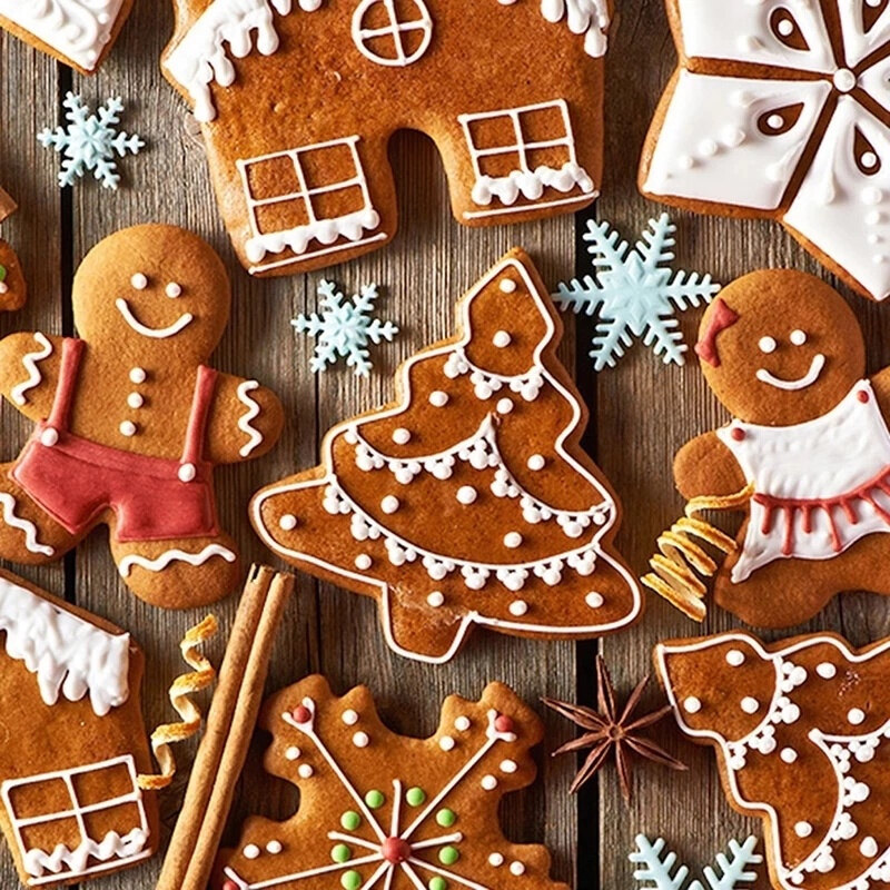 Cây Giáng Sinh Khuôn Nhà Bếp trang trí bánh nướng Pastry dụng cụ cắt bánh quy Biscuit Gingerbread Công Cụ