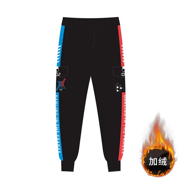 Darling Tim Nasional 02 Celana Panjang Casual Anime Pakaian 2d Word Sekeliling Pria Dan Wanita Musim Gugur Musim Dingin Tambah Beludru Celana Olahraga Lazada Indonesia