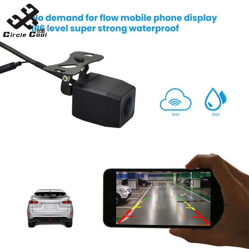 Camera Dự Phòng Vòng Tròn Ngầu Màn Hình Giám Sát Điện Thoại Di Động Hd