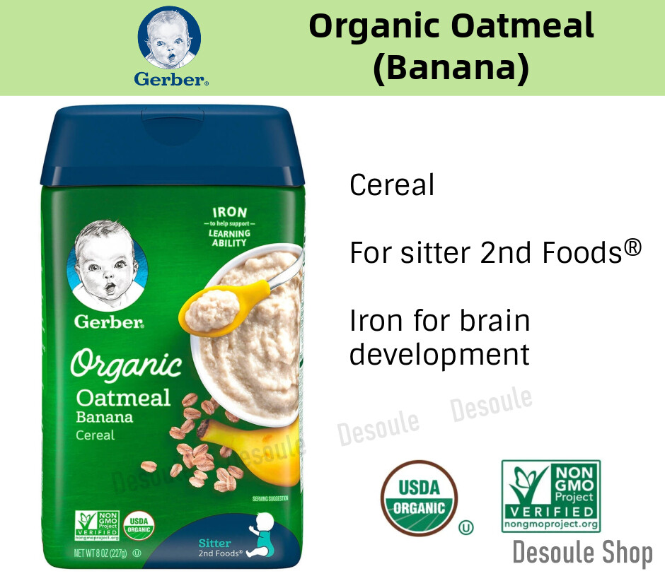 gerber organic oatmeal banana