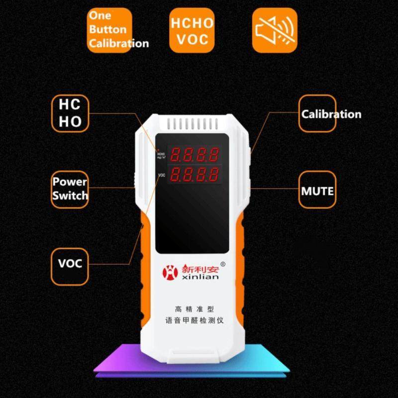 【Free Shipping + Flash Deal】Digital Air Analyzers Tool Formaldehyde DetectorHome Detection LED Display For PM2.5 VOC Singapore