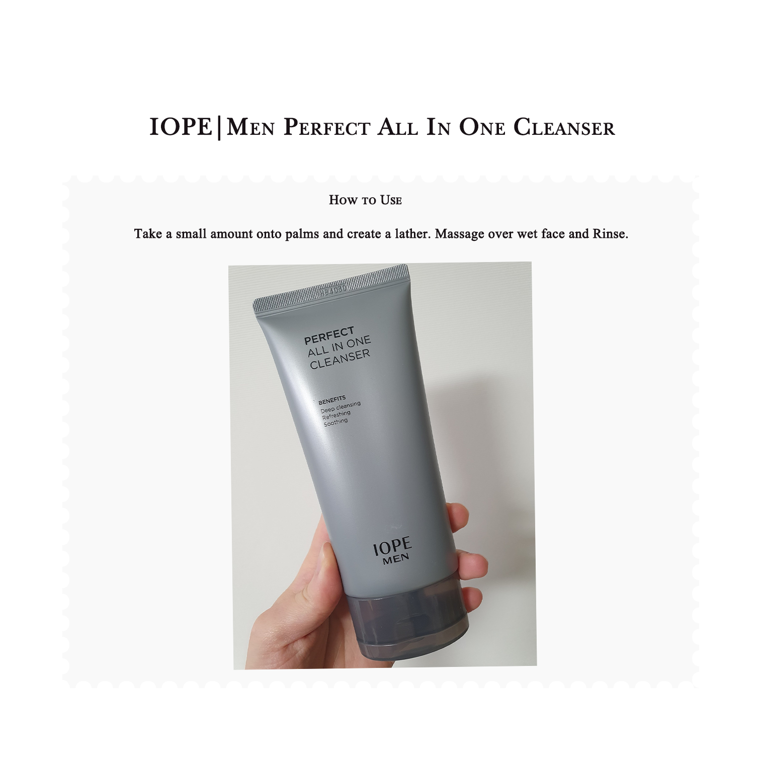 IOPE | Sữa rửa mặt nam hoàn hảo tất cả trong một (125ml)