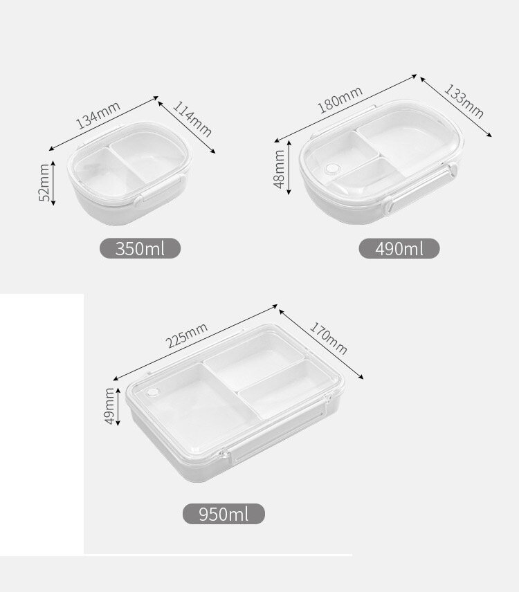 XINLANYASHE [Miễn Phí Vận Chuyển]Hộp cơm hâm nóng vi sóng, hộp đựng trái cây chia, Hộp Ăn Trưa di động, hộp đựng trái cây chia, hộp bảo quản, Hộp Ăn Trưa