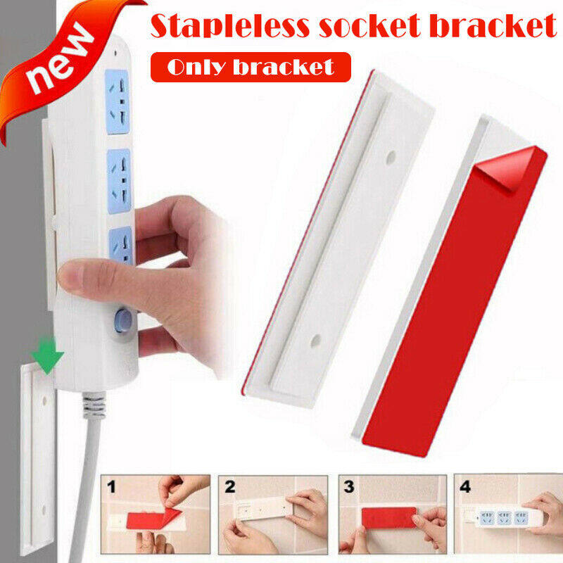Giá Đỡ Phích Cắm Ma Thuật Giá Đỡ Ổ Cắm Miếng Dán Giá Đỡ Bảng Vá Dụng Cụ Cố Định Gắn Tường Không Cần Đục Lỗ, Tổ Chức Ổ Cắm Chủ