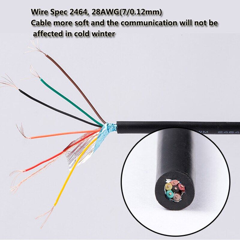 Industrial Grade USB-ETH USB Convert To Ethernet Programming Cable For Siemens HMI S7-200 Smart S7-1200/1500 FX5U Series PLC