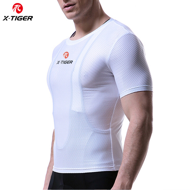 X-TIGER Pro Cool Mesh Superlight Bike Cycling Base Layers Bicycle Short Sleeve Shirt Breathable Cycling Jerseys Cycling Clothing