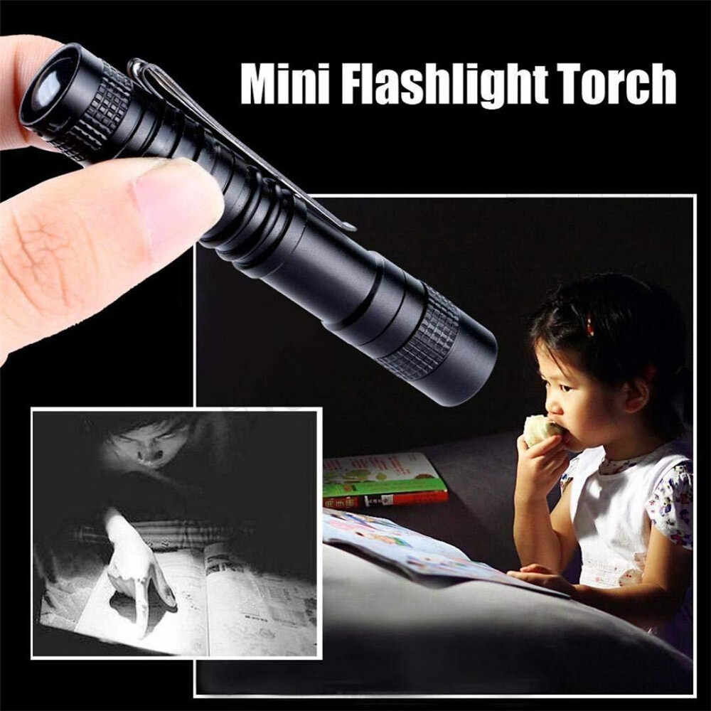 250000lm mini LED Penlight đèn Pin đèn pin Clip Pocket đèn chống nước