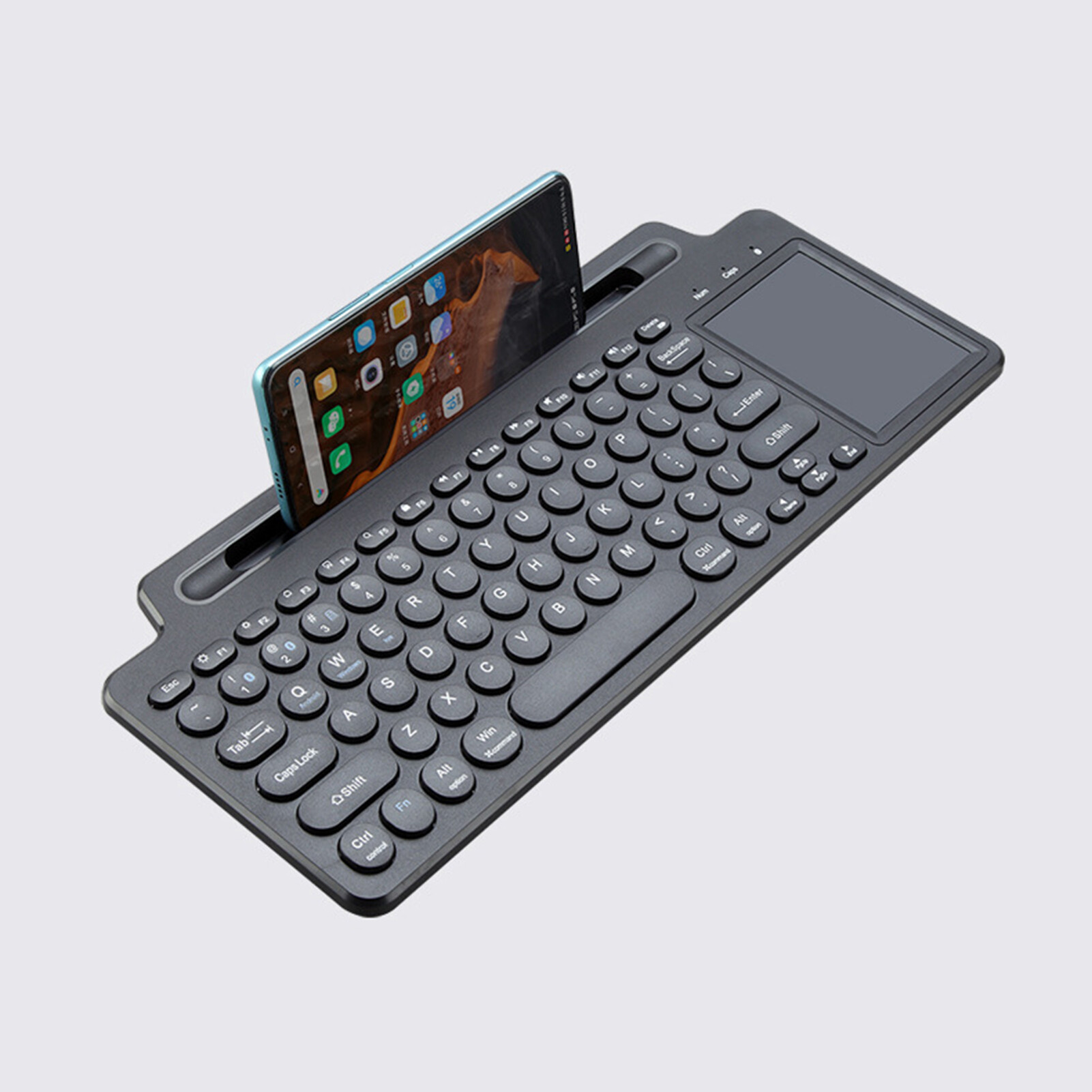 GeniusC Computer Keyboard with Touchpad Slot Wireless Dual Modes Bluetooth-compatible/2.4G Tablet Office Keyboard Computer Accessories Laptop Keyboard Wireless