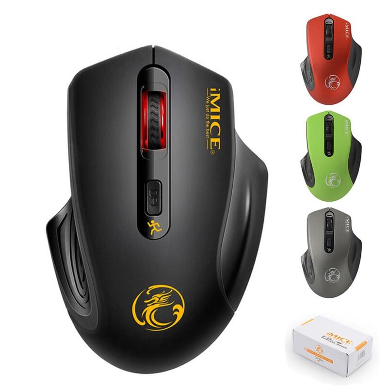 RYRA Wireless Bluetooth Mouse Gaming 2.4G 1600DPI Wireless Mouse Optical Mute Mouse For MacOS Computer Laptop PC Macbook Gaming