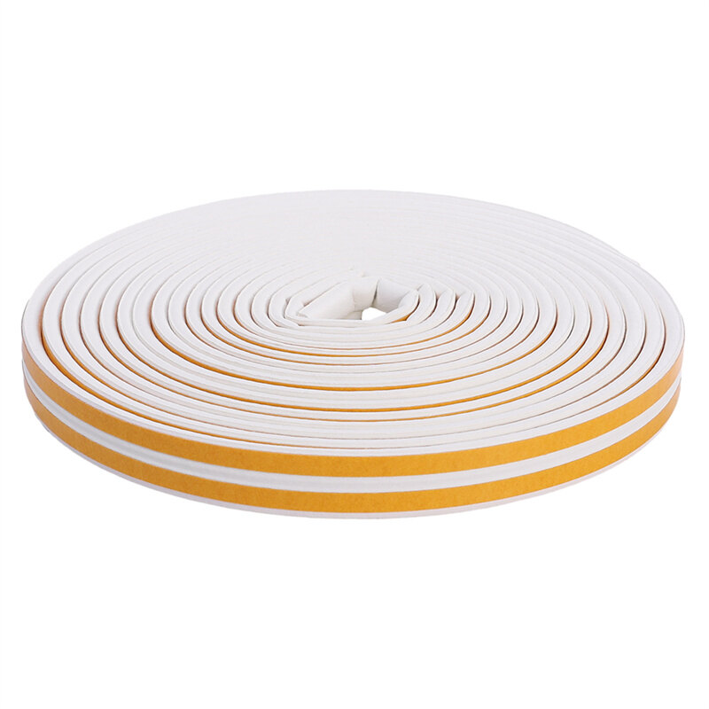 【ShirleyLife】12M D Type Self-adhesive Window Door Sealing Strip Anti-collision Noise Insulation Strip Weather Strips Rubber