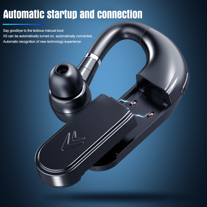 Tai Nghe Doanh Nhân Đơn Tai Nghe Không Dây 5.2 Tương Thích Bluetooth Pin Thay Thế X5 Với Màn Hình Kỹ Thuật Số Công Suất LED