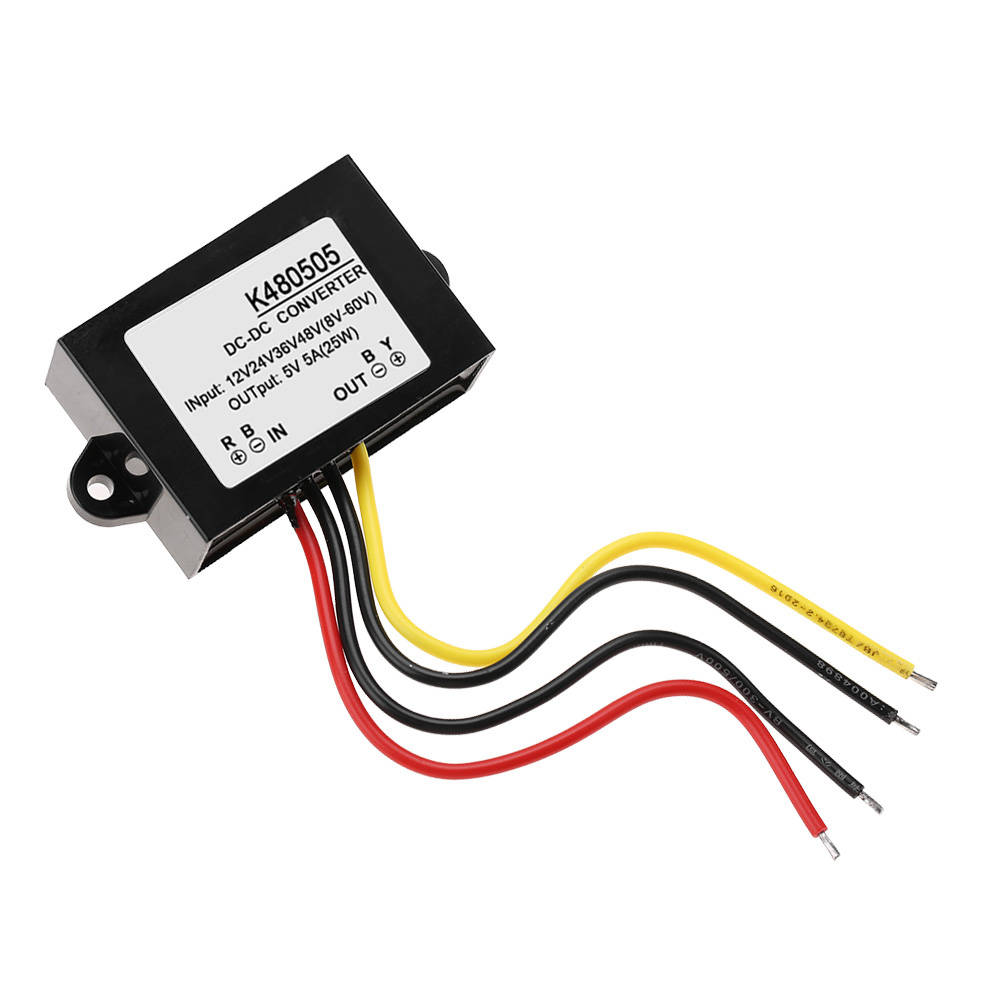 Bộ Chuyển Đổi DC-DC Điện 12V/24V/36V/48V Sang 5V 5A, Mô Đun Cung Cấp Bộ Chuyển Đổi DC-DC Điện
