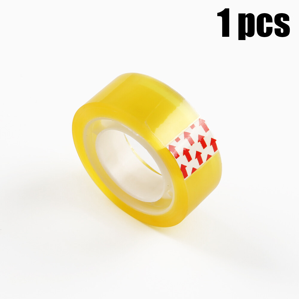 Scotch Tape 18.2 Meters Yellow Clear Small Roll Inner Core Adhesive Stationery Tapes