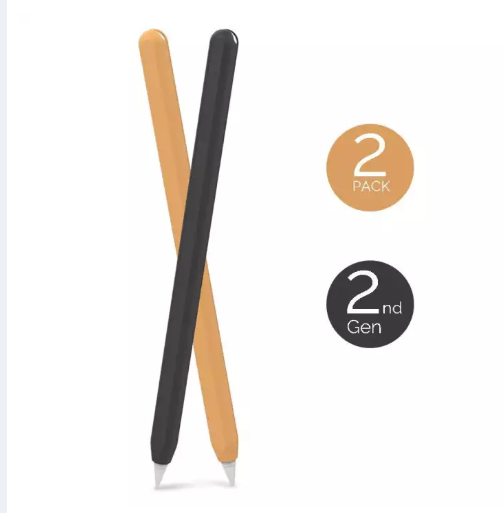 2 Pack Ultra Thin Case Sleeve Silicone Cover Compatible with Apple Pencil 2nd Generation, iPad Pro 11 12.9 inch