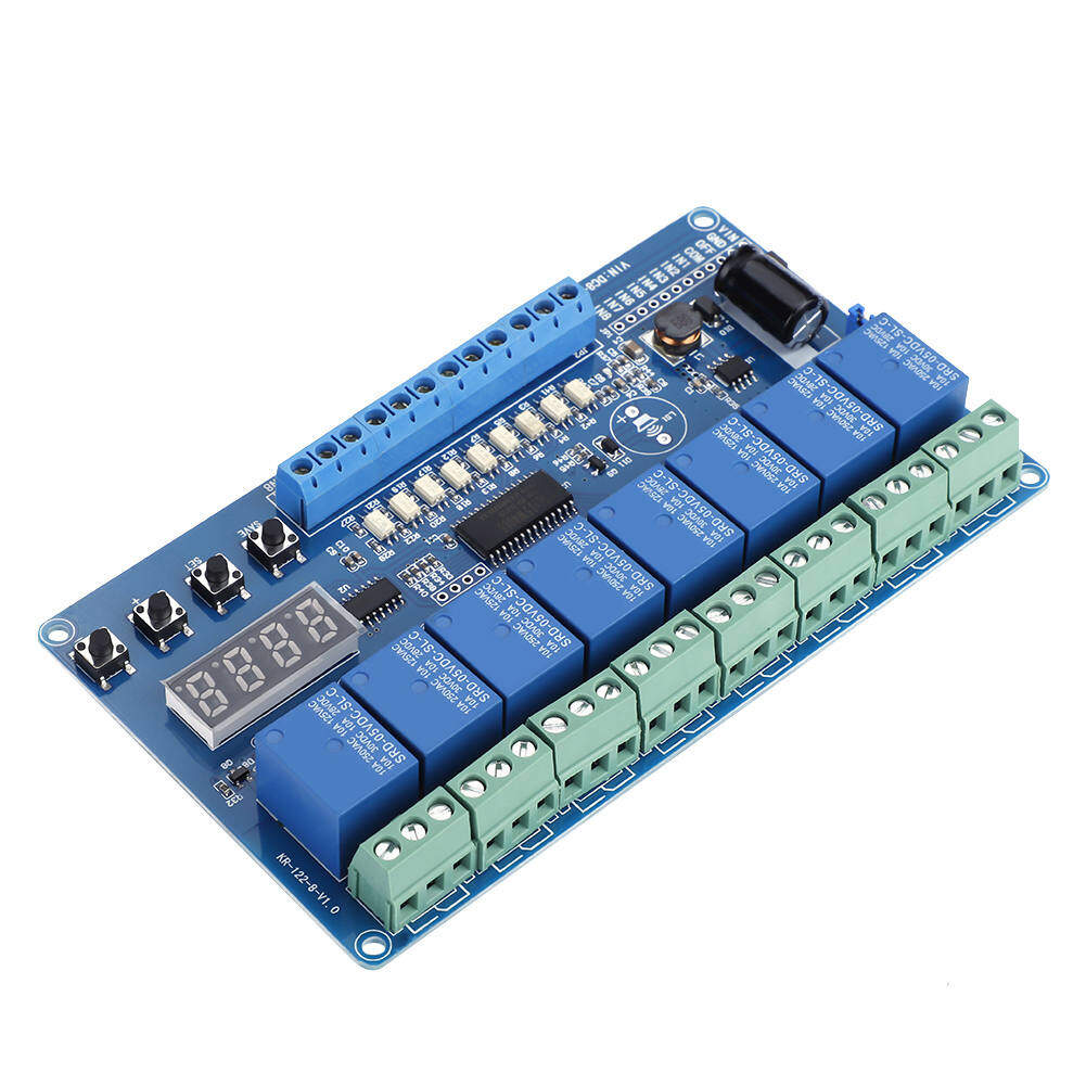 8-36V 8-channel Multifunction Time Delay Relay Relay Module Interface Board Module Optocoupler LED