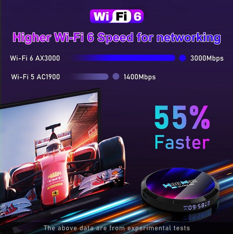 Đầu giải mã TV Android Android system13.0 Kép WIFI 5g Hỗ trợ Bluetooth 5.0 Hỗ trợ 8K HD đẹp đối tác để xem phim 4GB 32GB h96max 3528 Bộ giải mã TV thông minh